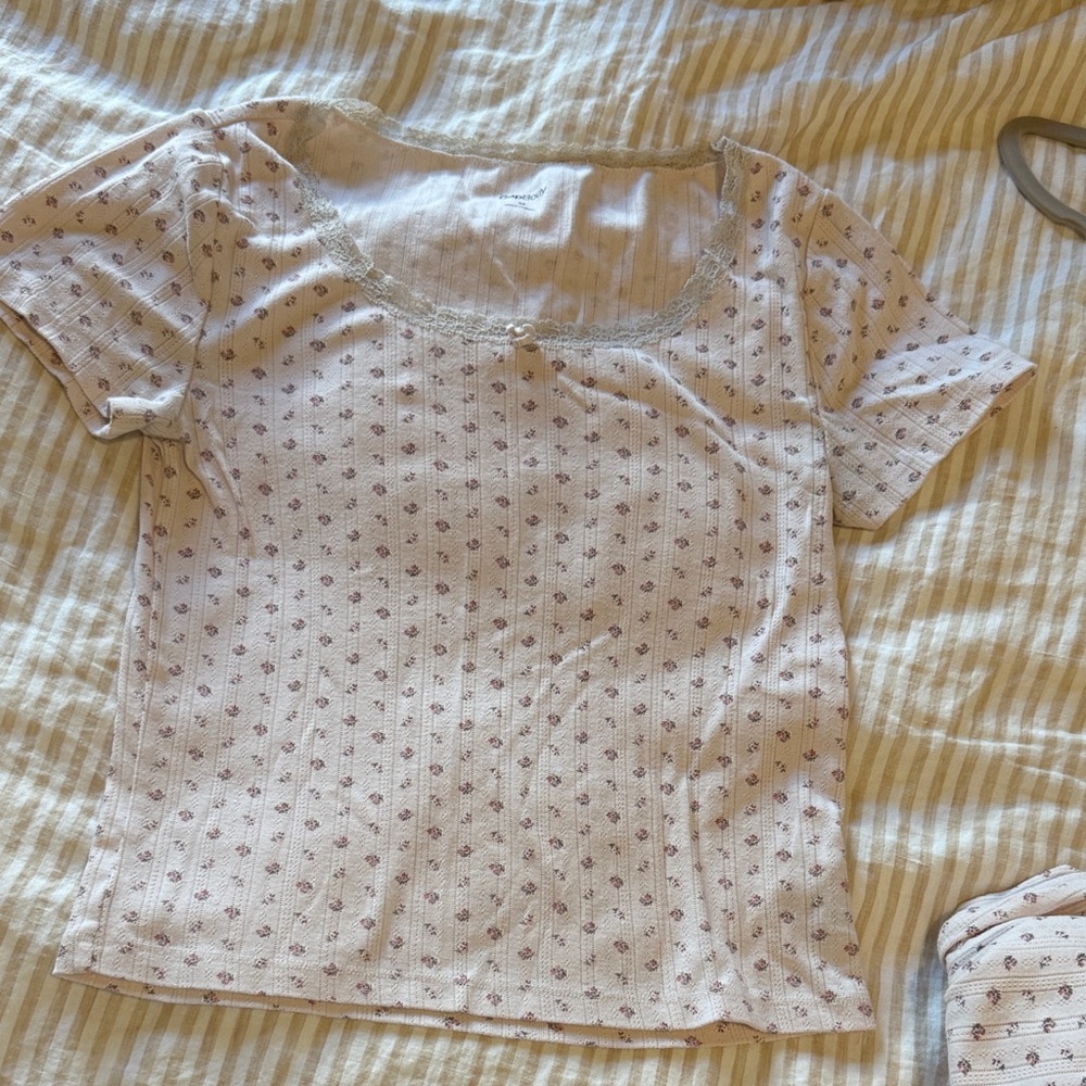 GAP Pink Pointelle Women's Pajama Set